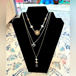 Lucky brand multi metal layered necklace